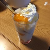 簡単パパが作ったパフェ